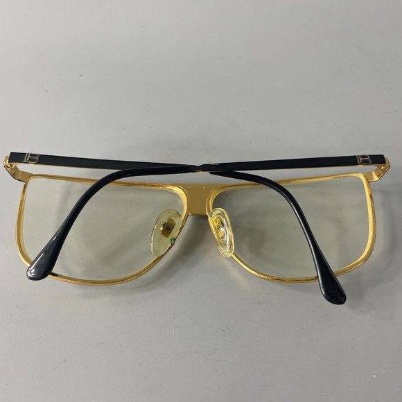 Laura Biagiotti Vintage 80s V90 Handmade Gold Woman Eyeglasses/Sunglasses Frame - Picture 8 of 9